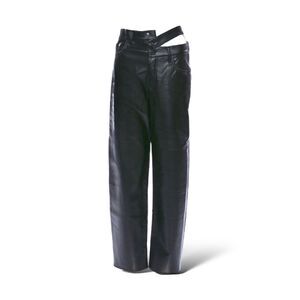 AGOLDE Wide Leg Black Leather Pants
|Size: S|